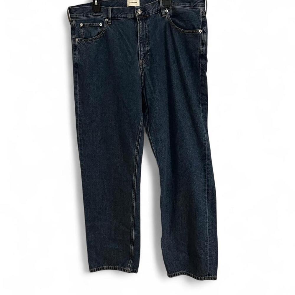 Everlane Men’s - The 80s Loose Straight Jeans in navy blue, size 38” x 32”
